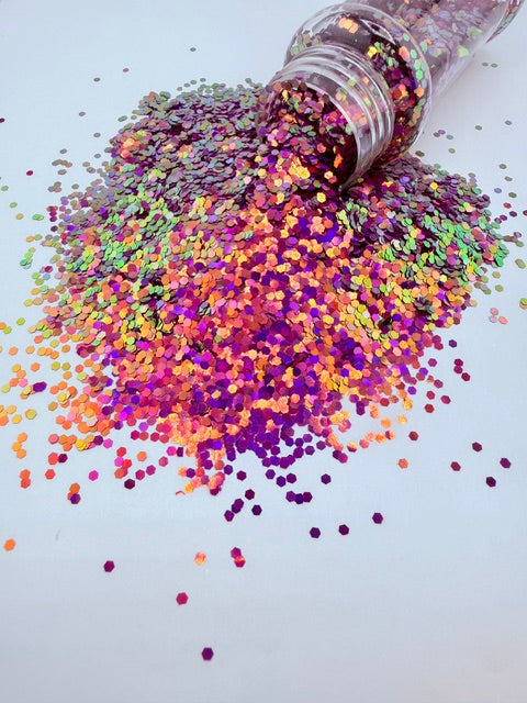 Cosmic Dollhouse- Pink Orange Yellow Green Super Color Shift Chunky Glitter 14-2