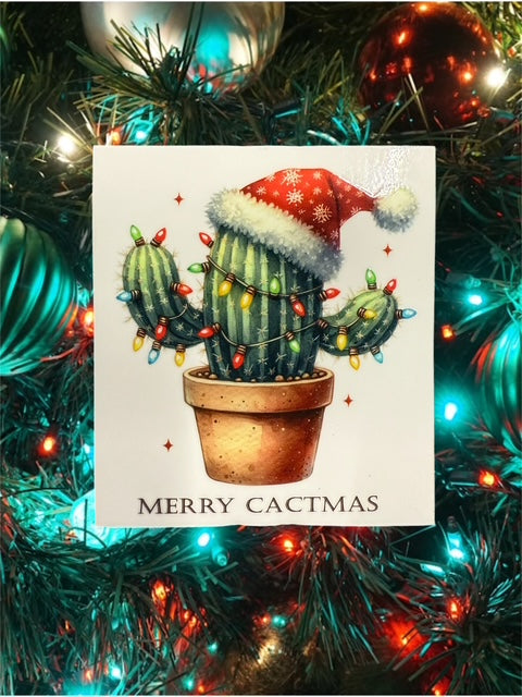 291. Merry Cactmas Decal