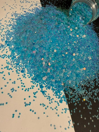 Velvet Eclipse- Blue Purple Glow Chunky Mixed Glitter 14-3