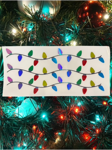 513. HOLOGRAPHIC Christmas Lights UVDTF