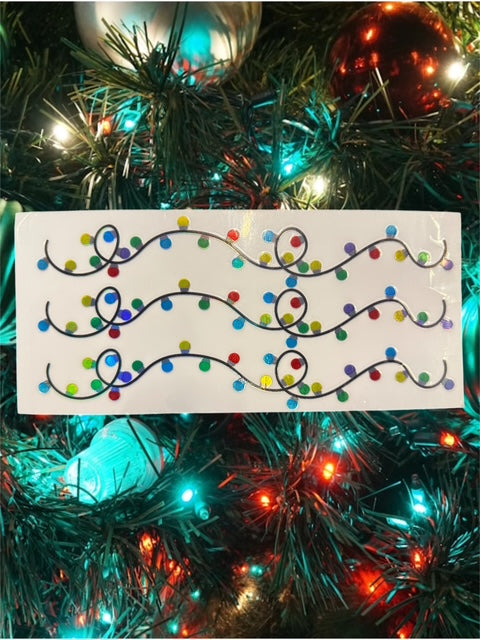 510. Curly Christmas Lights UVDTF