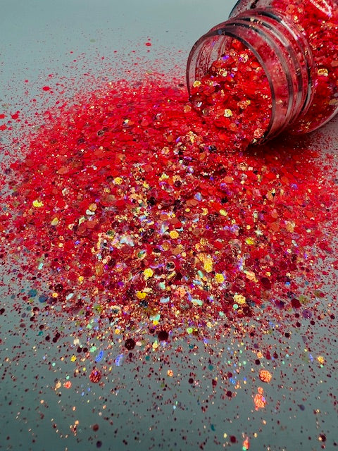Coral Delusion - Coral Color Shift Mixed Glitter 5-9