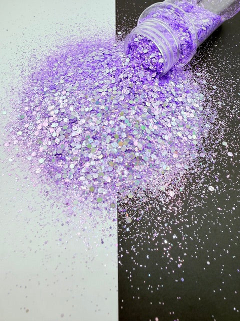 Wicked Willow- Purple Color Shift Chunky Mixed Glitter 7-10