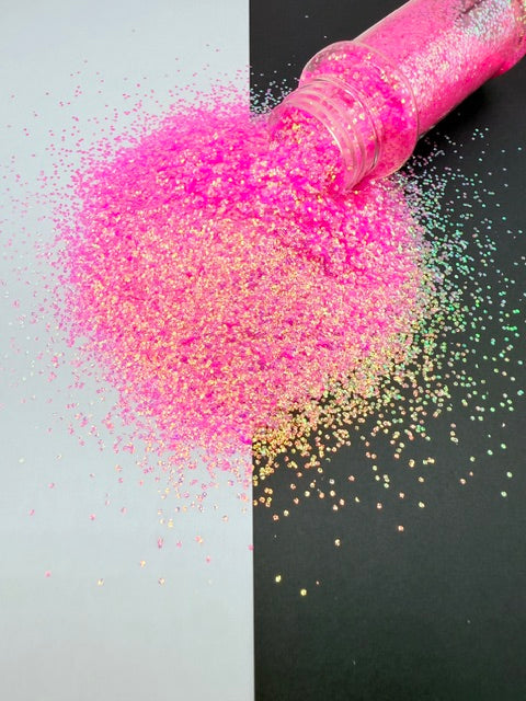 Bubblegum Dream- Hot Pink Textured Mini Chunky Glitter 6-3