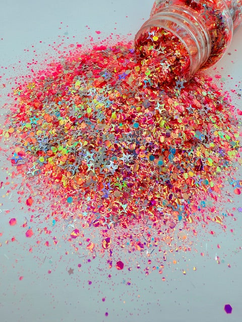 Starluxe- Pink Star Glow Glitter 10-10