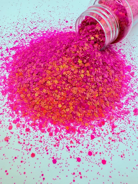 Pink Solstice- Pink Orange Color Shift Pearl Shimmer Glitter 9-2