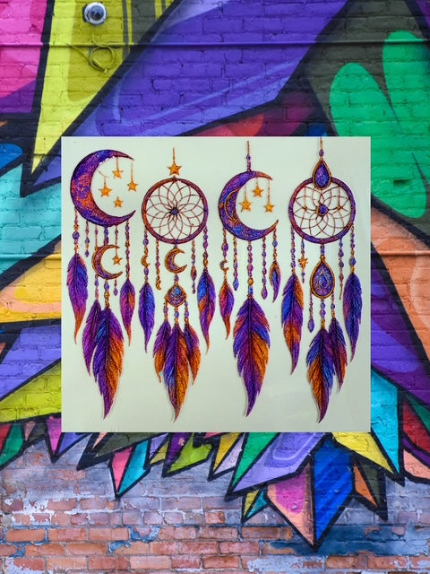 251. Purple Dream Catcher Decal Sheet