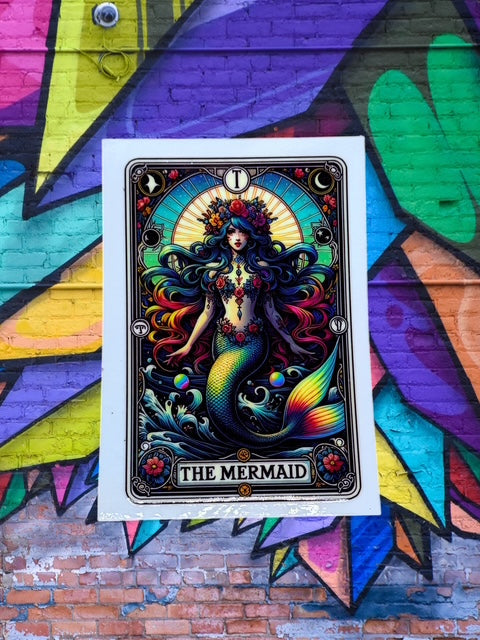 82. Mermaid Tarot Card Decal