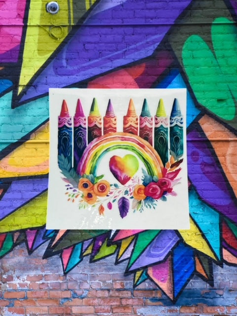 287. Teacher Crayon Decal