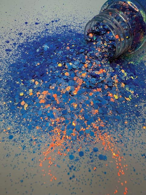 Jinx 2 - Blue Purple Color Shift Chunky Mixed Glitter 7-7