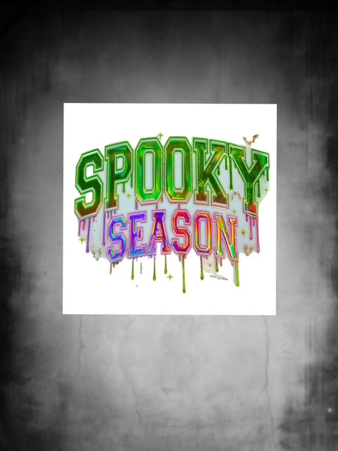 14. HOLOGRAPHIC Spooky Season Decal