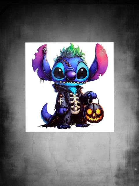 11. Green Hair Blue Alien Decal