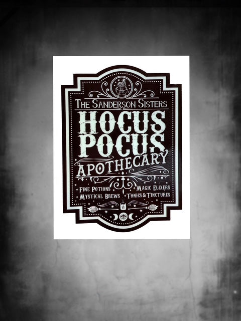 601. Hocus Pocus Black Label Decal