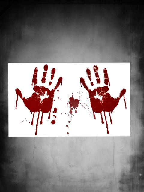 584. Bloody Hands Decal