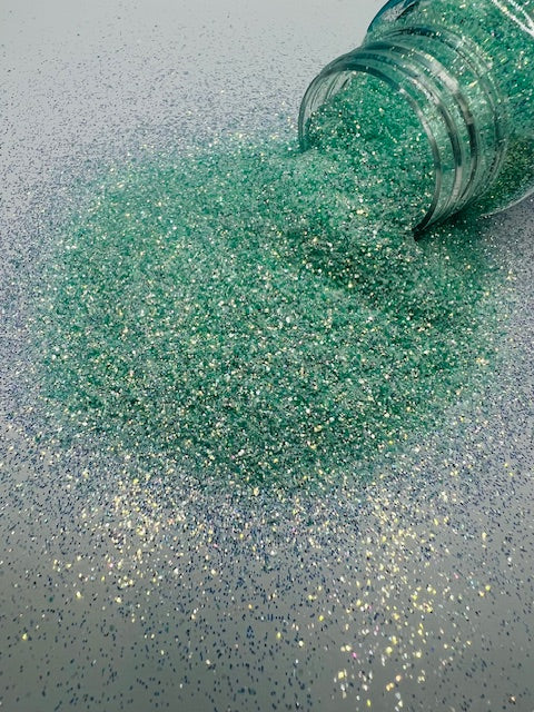 Minty Sugar- Mint High Flash Custom Mixed Fine Glitter 5-8