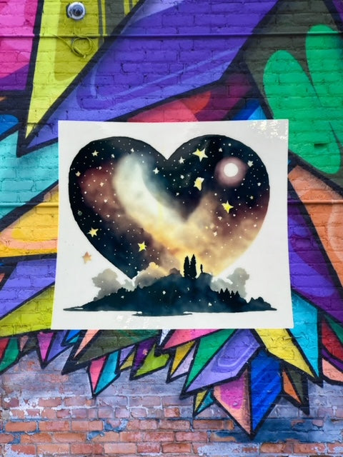 303. Starry Night Love Decal