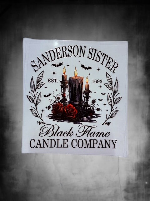 572. Sanderson Sisters Black Flame Candle Company Decal