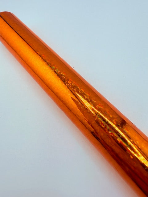FOIL ROLL 128- Orange Holographic
