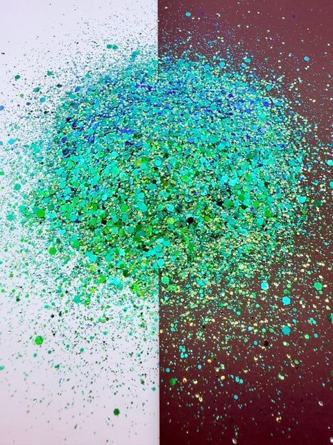 EXCLUSIVE MIX 5- Green Blue Color Shift Chunky Bubble Mix