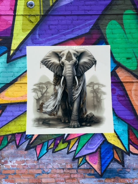 334. King Elephant Decal