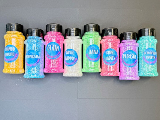 Mini Crushed Glass Glitter Bundle 7-1