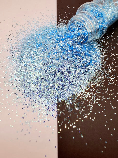Saltwater Sparkle- Light Blue Mini Chunky Glitter