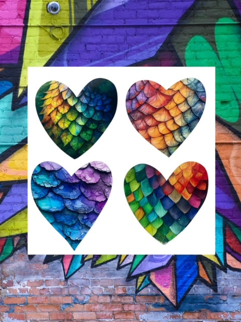 344. Textured Hearts Decal Bundle