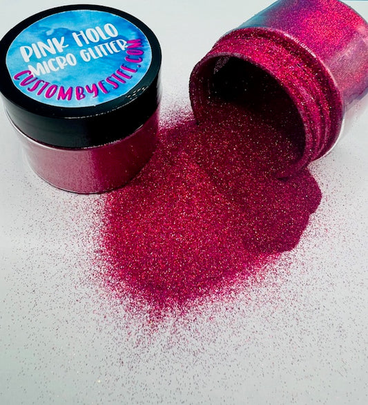 Pink Holo Micro Glitter 6-5