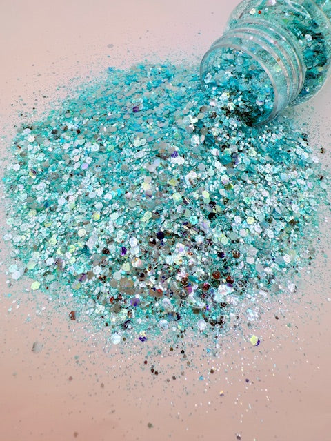 Oasis Frost- Teal Chunky Color Shift Frost Glitter