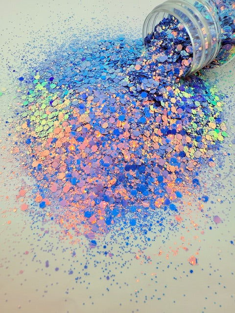 Jinx 2 - Blue Purple Color Shift Chunky Mixed Glitter 7-7