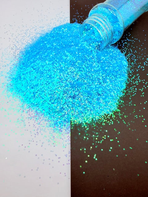 Sea Glass Secret- Iridescent Teal Mini Chunky Glitter 8-1