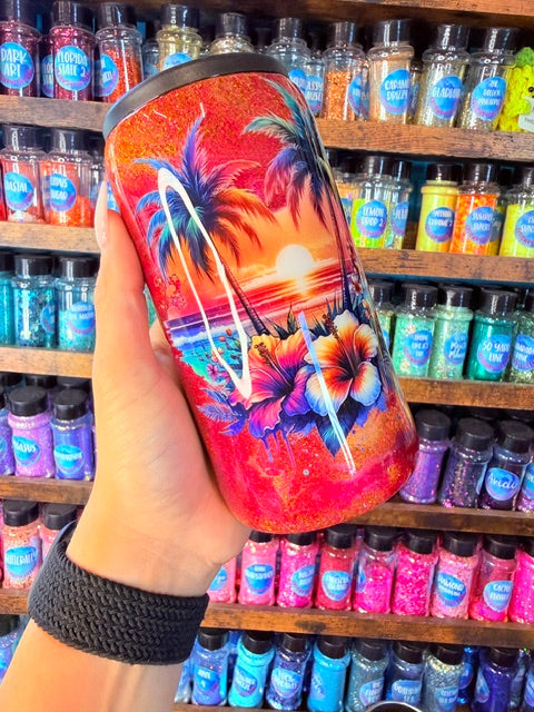 12oz Skinny Sunset Koozie
