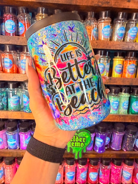 12oz Classic Can Koozie - Beach