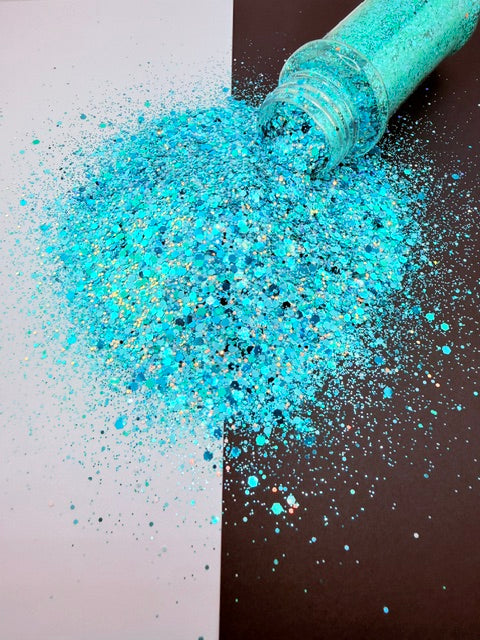 Tidal Treasure- Blue Teal Custom Mixed Chunky Glitter 11-10
