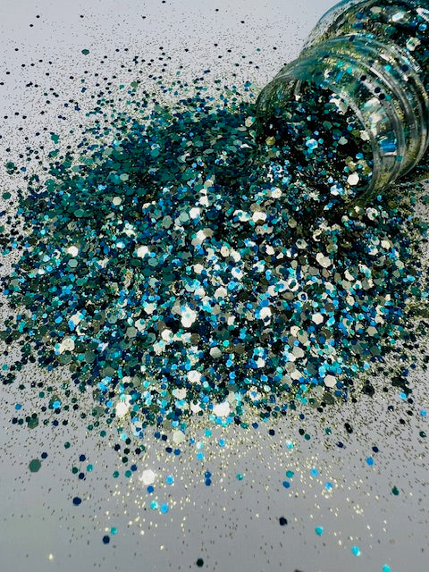 Livin The Dream- Gold Green Blue Glitter 5-1