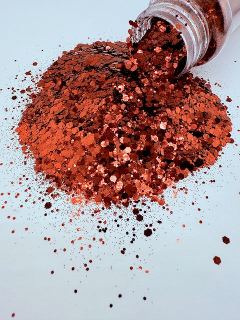 Mocha 2 - Chocolate Brown Chunky Mixed Glitter 11-5