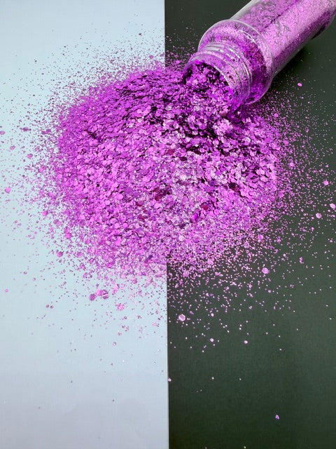 Nobel Grace- Textured Purple Chunky Mixed Glitter