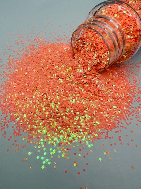 Crab Island - Orange Coral Color Shift Mini Chunky Glitter 5-6