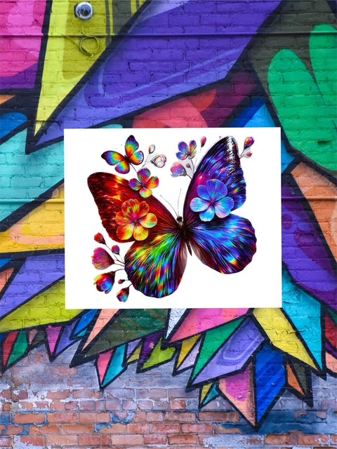 452. Vibrant Floral Butterfly