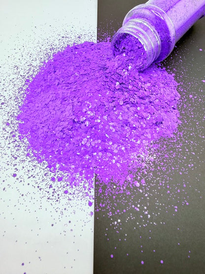 Grape Crush- Purple Chunky Mixed Glitter