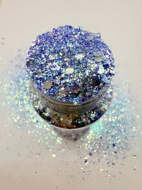 Sapphire Dream- Blue Purple Textured Chunky Mixed Glitter