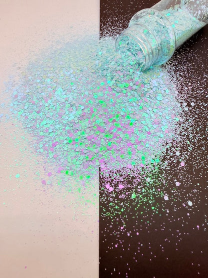 Mystic Ice- Icey Blue Pink Colo Shift Chunky Mixed Glitter