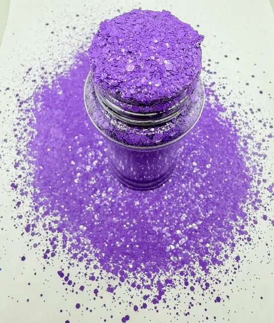 Grape Crush- Purple Chunky Mixed Glitter