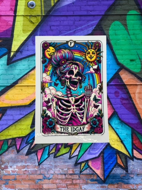 369. The IDGAF Tarot Card Decal