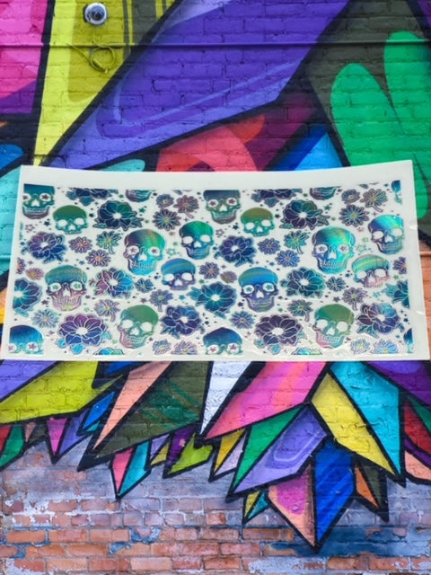 375. Holographic Skull Embellishment UVDTF