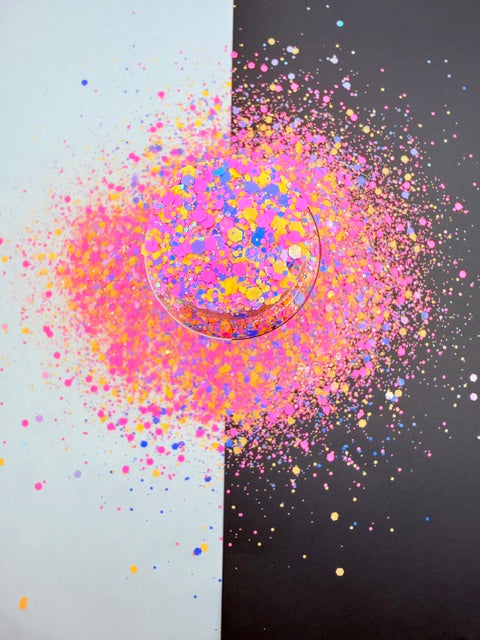 Freak Show- Pink Orange Purple Chunky Mixed Glitter 6-2