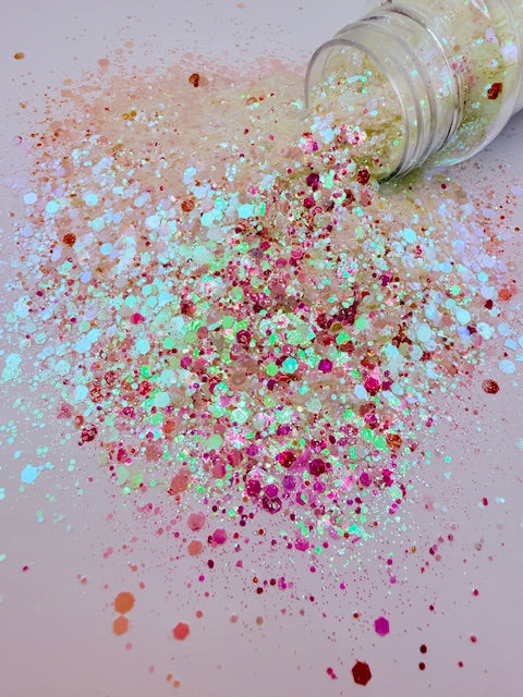 Lunar Fire - Iridescent Color Shift Glow in the Dark Chunky Glitter 5-5