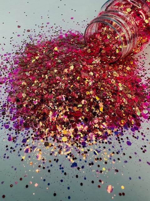 Dream Catcher- Custom Mixed Pink Chrome Glitter 2-6