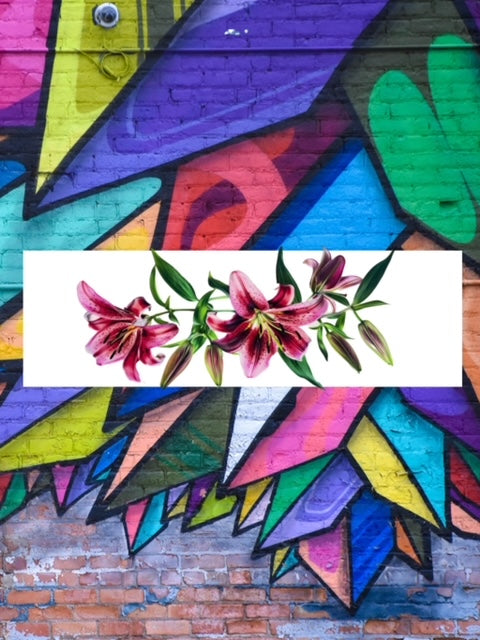 378. Pink Floral Vine UVDTF