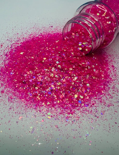 Elle Woods- Hot Pink Mixed Color Shift Glitter 3-2